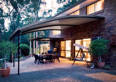 Curved Awning colourbond roof carport