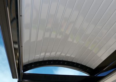 Curved Awning colourbond roof